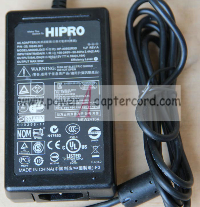 *Brand NEW* AC Adapter HIPR HP-A0502R3D HP-A0501R3D1 DC12V 4.16A (50W) POWER SUPPLY